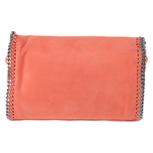 Stella McCartney Falabella Fold Over Flap Crossbody Bag Shaggy Deer, ORANGE, POLYESTER, Shoulder bag