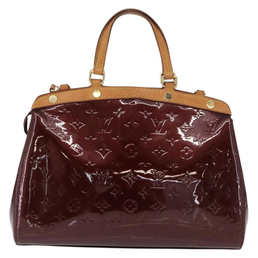 Louis Vuitton Brea Handbag Monogram Vernis, BURGUNDY, PATENT_LEATHER, Handbag