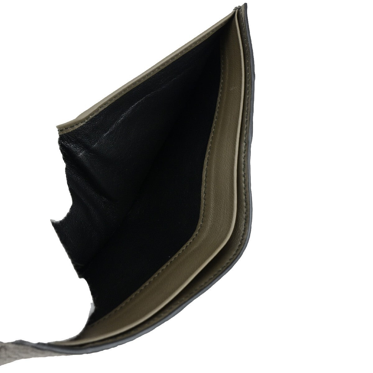 Bottega Veneta Compact Bifold Wallet Embossing Leather, BROWN, LEATHER, Wallets