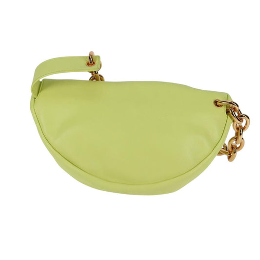 Bottega Veneta The Chain Pouch Leather, YELLOW, LEATHER, Clutche & pouche