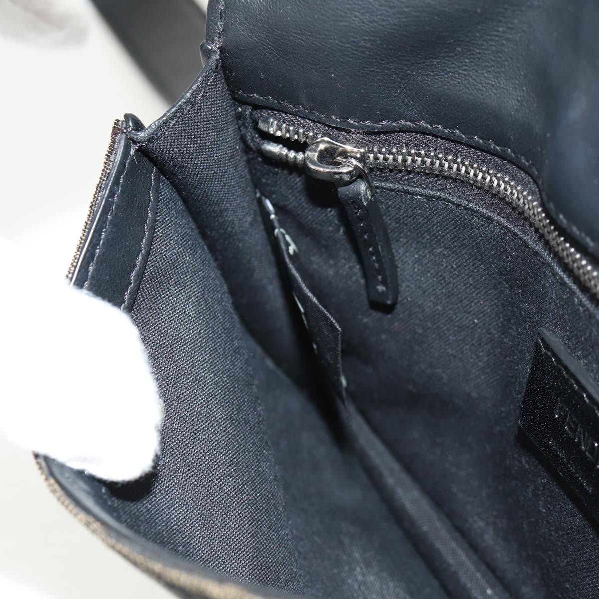 Fendi Baguette Convertible Belt Bag Zucca canvas, BLACK, CANVAS, Shoulder bag