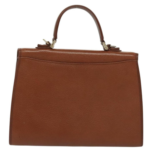 Burberry Vintage Handbag Leather, BROWN, LEATHER, Handbag