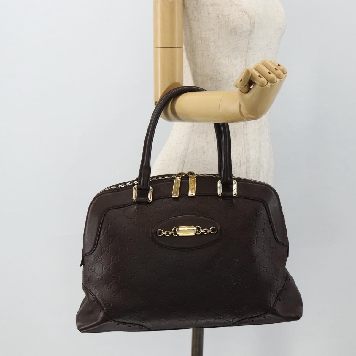 Gucci Guccissima Shoulder bag, Brown, Canvas, Handbag