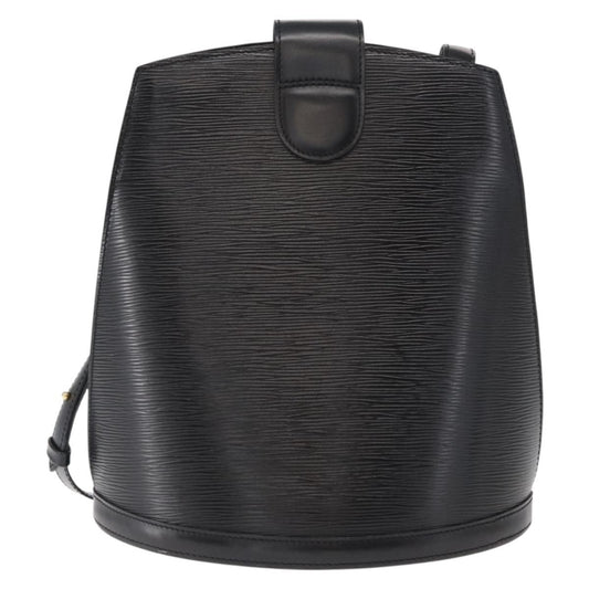 Louis Vuitton Cluny Shoulder Bag Epi Leather, BLACK, LEATHER, Shoulder bag