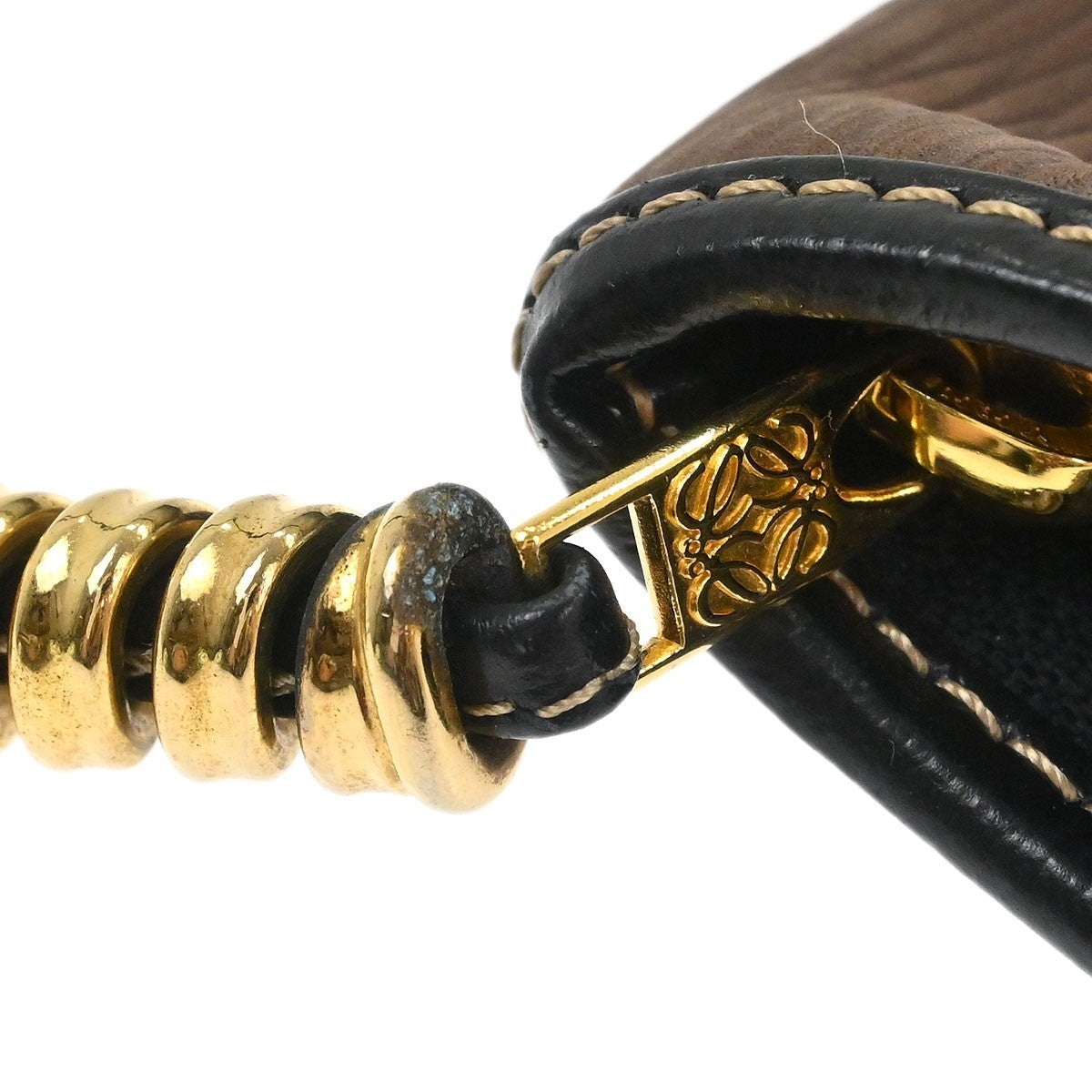 Loewe Velazquez Clutch Bag Leather, Brown, Leather, Clutch