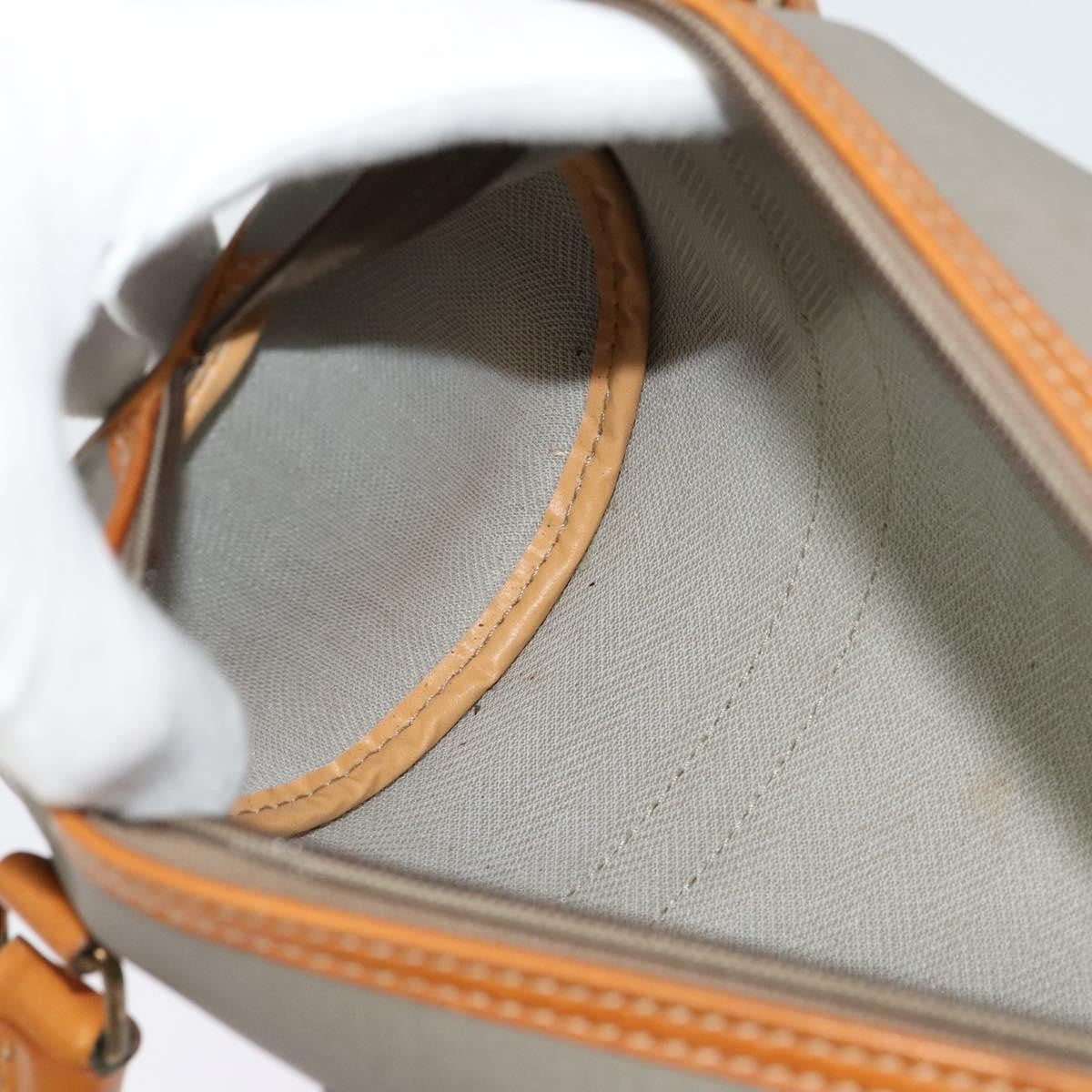 Christian Dior Vintage CD Handbag Canvas, GRAY, CANVAS, Handbag