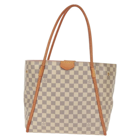 Louis Vuitton Propriano Handbag Damier, WHITE, CANVAS, Tote bag