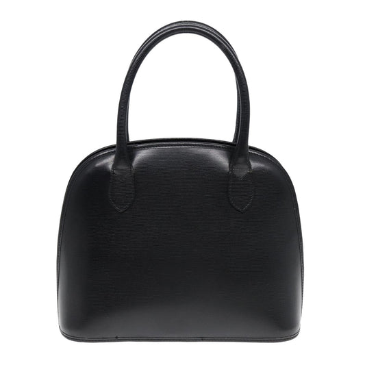Celine Circle Logo Handbag Leather, BLACK, LEATHER, Handbag
