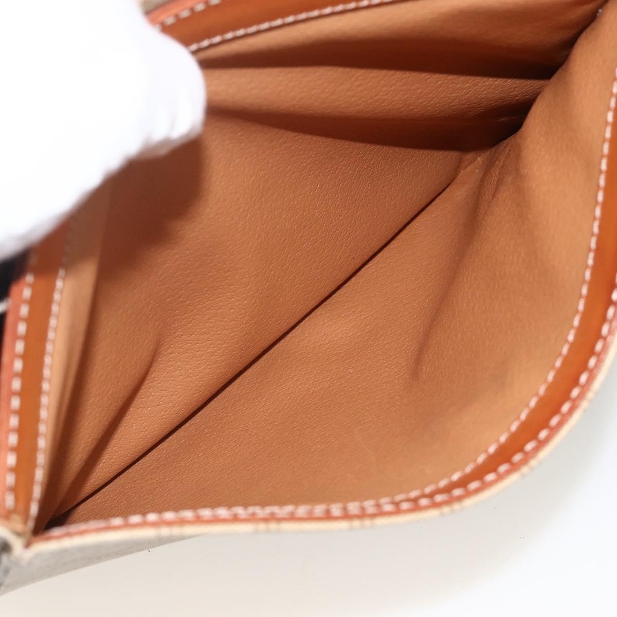 Celine Vintage Macadam Circle Logo Shoulder Bag Canvas and Leather, Beige, Canvas, Shoulder Bag