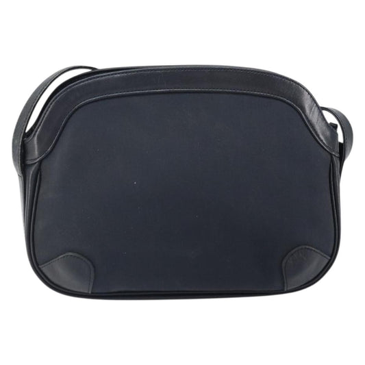 Burberry Vintage Shoulder Bag Leather, NAVY, LEATHER, Shoulder bag