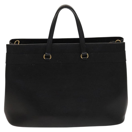 Gucci Bright Bit Convertible Tote Leather, BLACK, LEATHER, Handbag