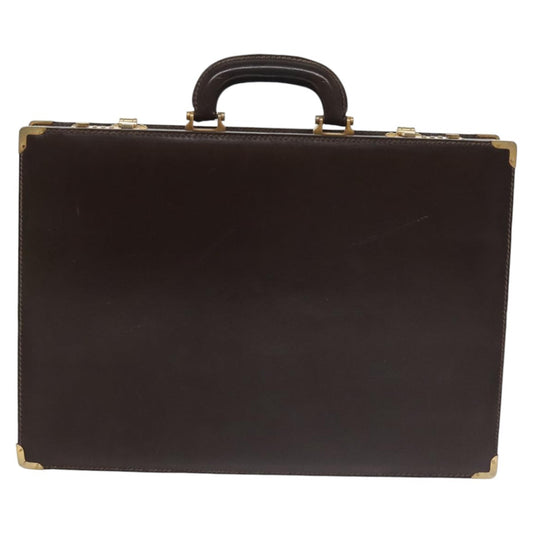 Loewe Anagram Business Leather, BROWN, LEATHER, Briefcase