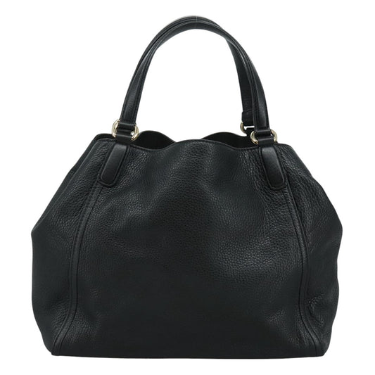 Gucci Soho Shoulder Bag Leather, BLACK, LEATHER, Handbag