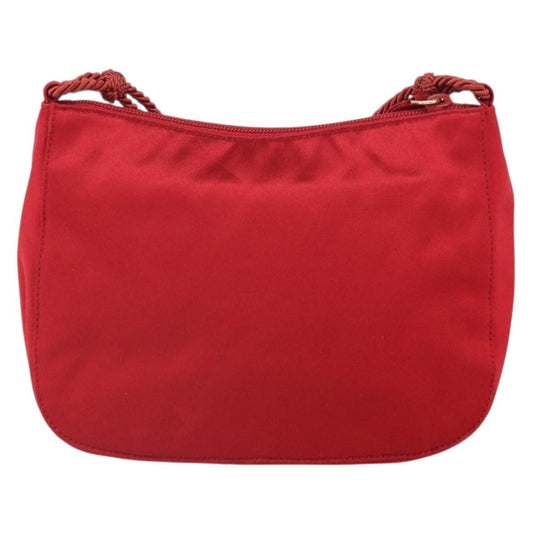 Prada Vintage Shoulder Bag Satin, RED, SILK, Shoulder bag