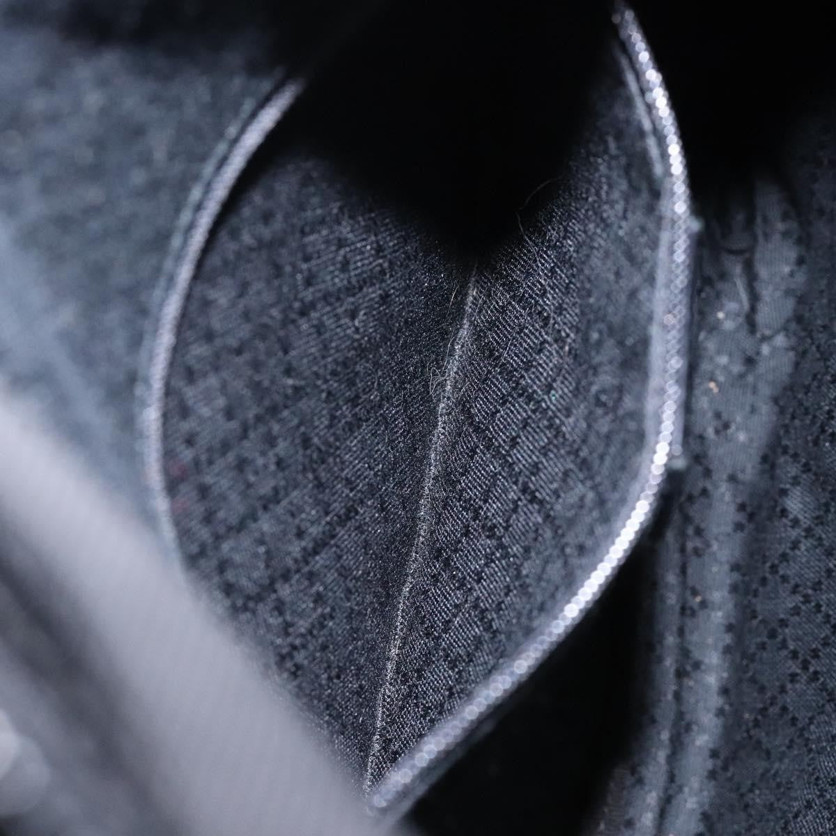 Gucci Vintage Bamboo Handle Tote Nylon, BLACK, NYLON, Tote bag