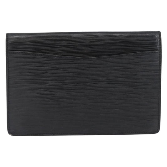 Louis Vuitton Vintage Montaigne Clutch Epi Leather, BLACK, LEATHER, Clutche & pouche