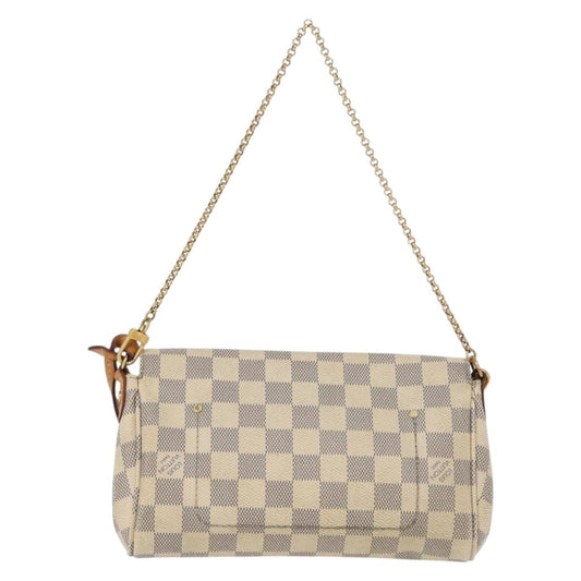 Louis Vuitton Favorite Handbag Damier, WHITE, CANVAS, Shoulder bag