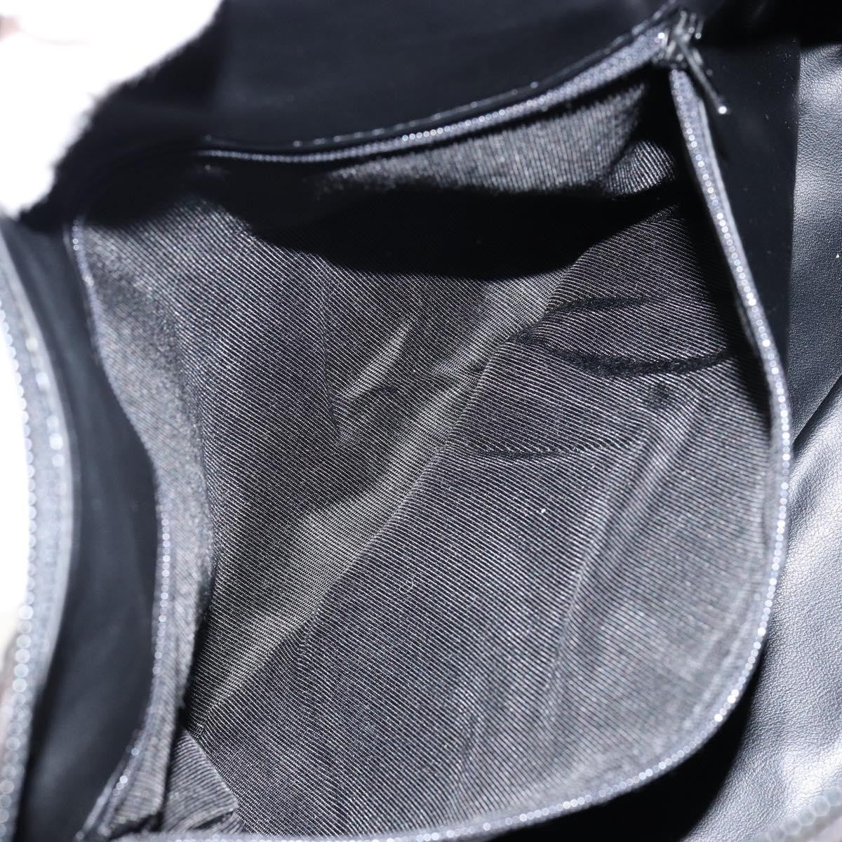 Bally Vintage Handbag Quilted Leather, BLACK, LEATHER, Handbag