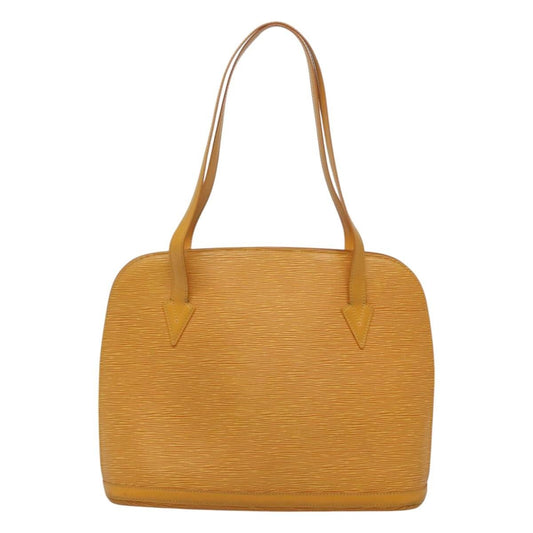 Louis Vuitton Lussac Handbag Epi Leather, YELLOW, LEATHER, Shoulder bag