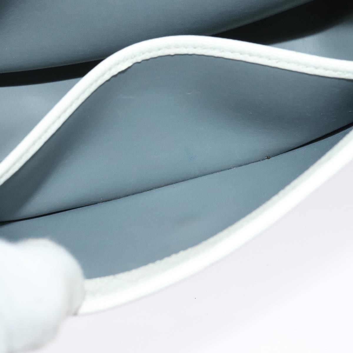 Christian Dior Vintage Honeycomb Flap Crossbody Bag Canvas and Leather, WHITE, CANVAS, Shoulder bag