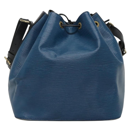 Louis Vuitton Petit Noe Handbag Epi Leather, BLUE, LEATHER, Handbag