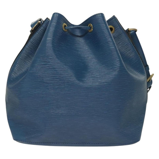 Louis Vuitton Petit Noe Handbag Epi Leather, BLUE, LEATHER, Handbag