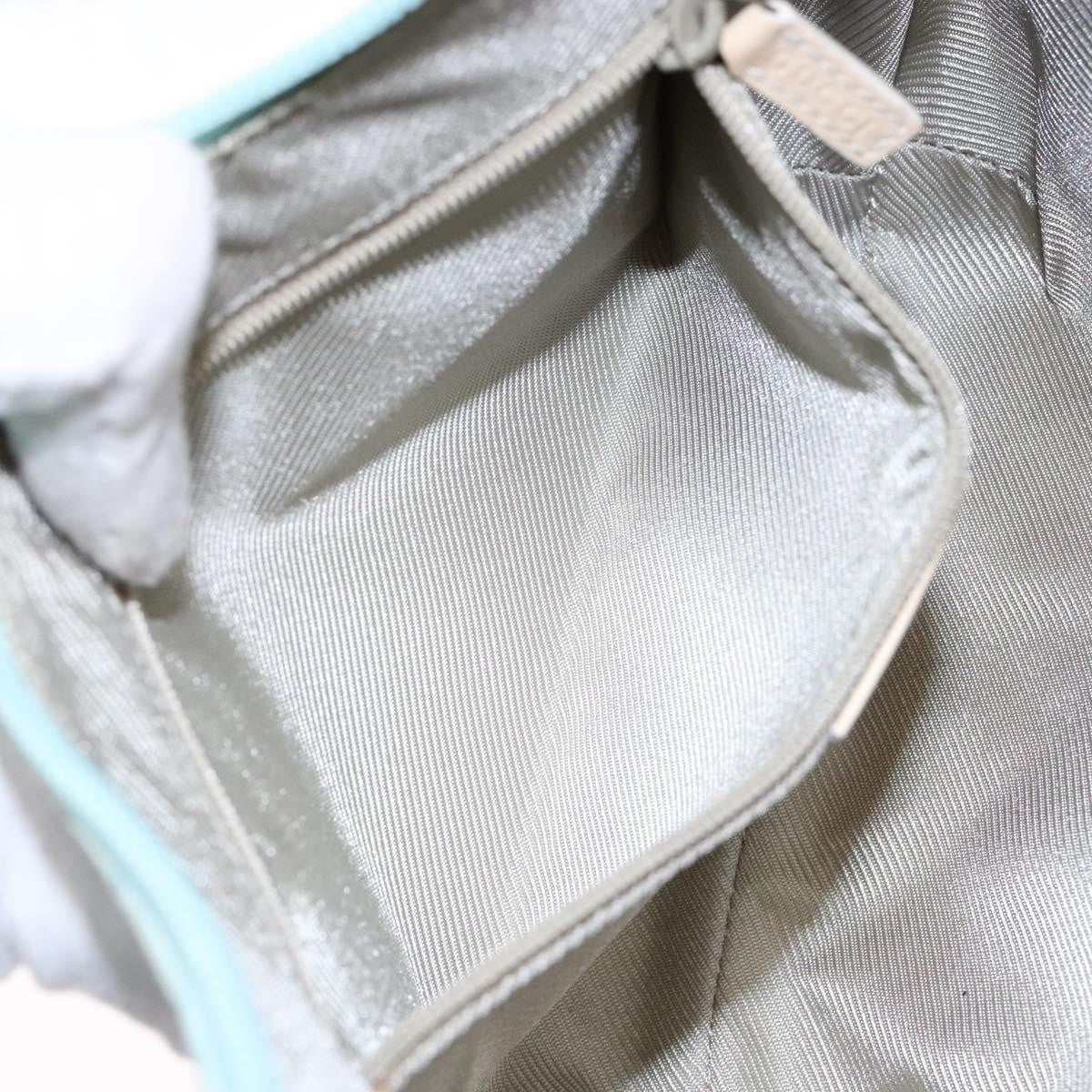 Gucci Vintage Zip Hobo GG Canvas and Patent, BLUE, CANVAS, Shoulder bag