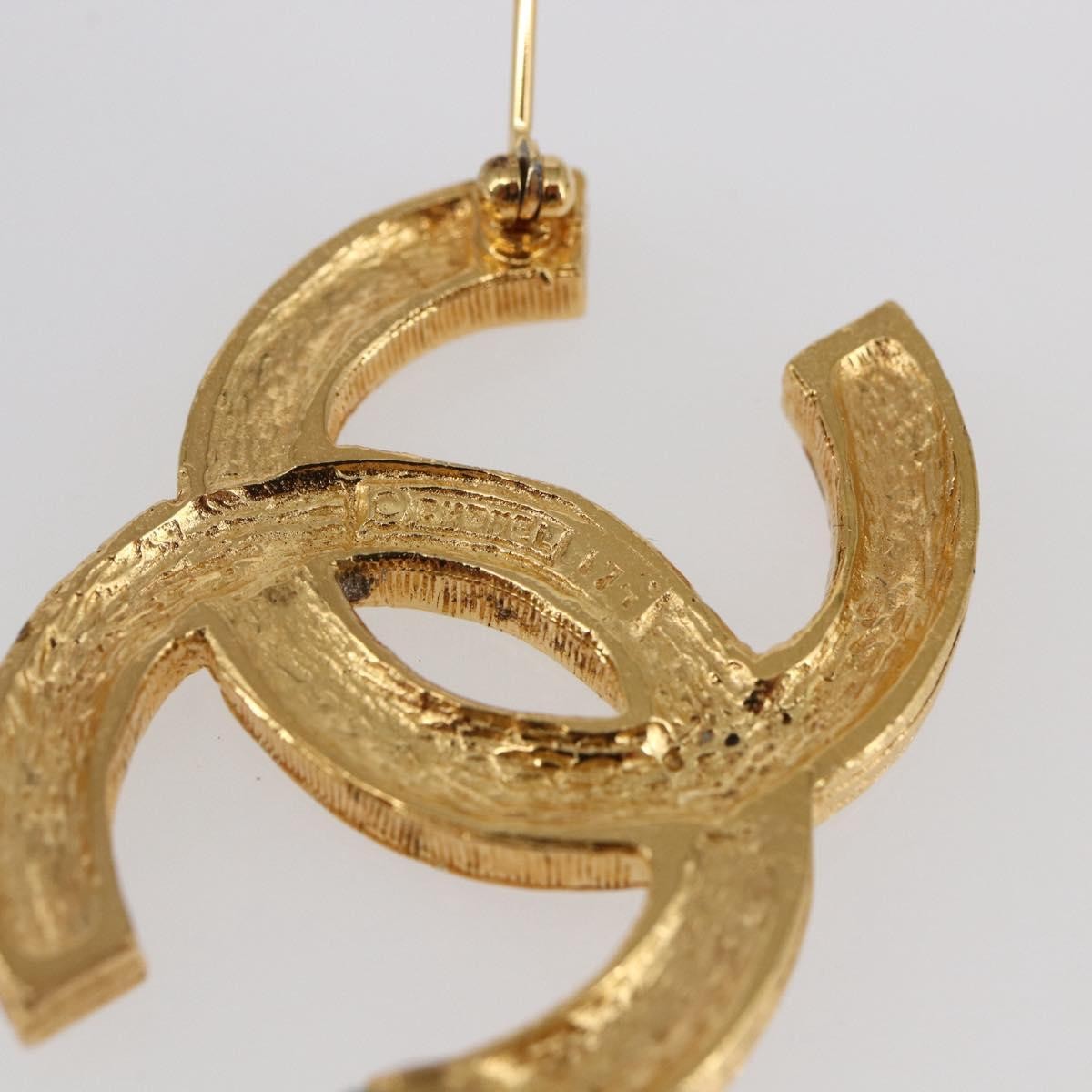 Chanel CC Coco Brooch Metal and Rhinestone, GOLD, METAL, Brooch