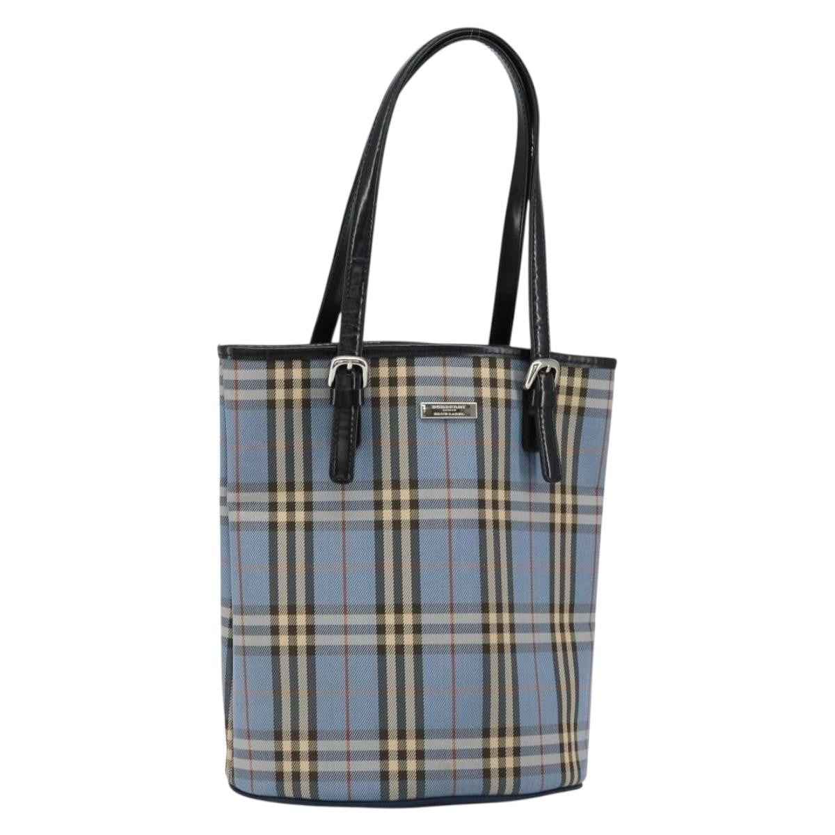 Burberry Blue Label Tote Bag Canvas, BLUE, CANVAS, Tote bag