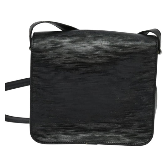 Louis Vuitton Cartouchiere Handbag Epi Leather, BLACK, LEATHER, Handbag