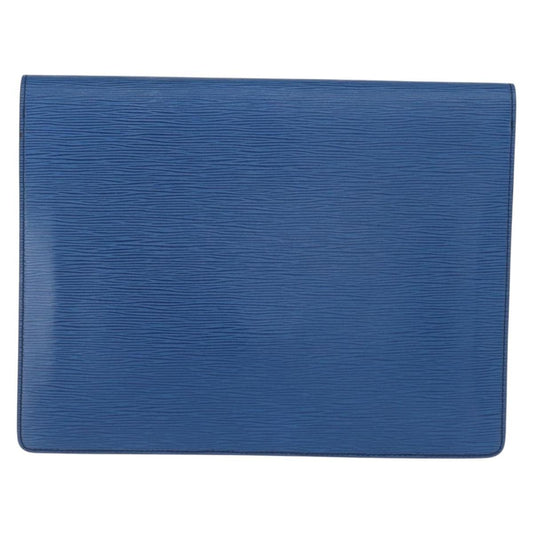 Louis Vuitton Porte-Documents Senateur Bag Epi Leather, BLUE, LEATHER, Clutche & pouche