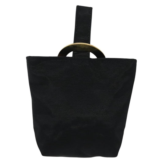 Celine Circle Logo Pouch Nylon, BLACK, NYLON, Clutche & pouche