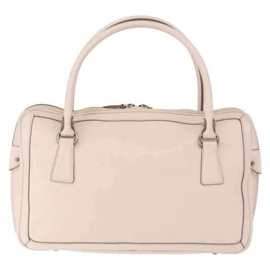 Salvatore Ferragamo Gancini handbag Leather, Pink, Leather, Handbag
