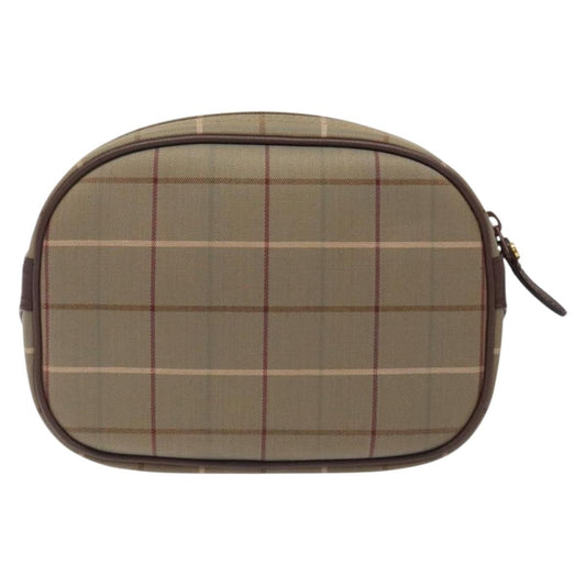 Burberry Nova check Pochette Canvas, BEIGE, CANVAS, Clutche & pouche