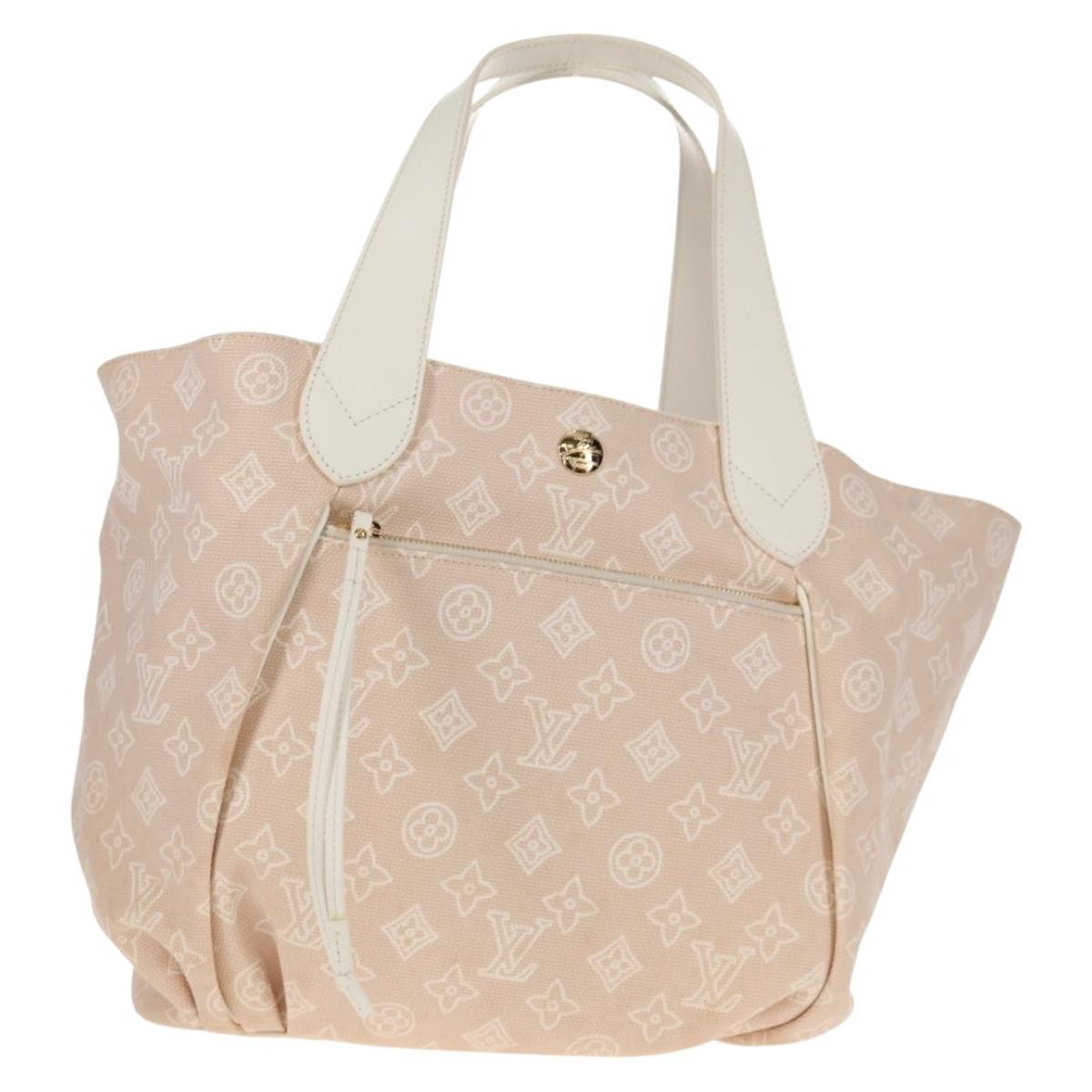 Louis Vuitton Cabas Ipanema Canvas, BEIGE, CANVAS, Tote bag