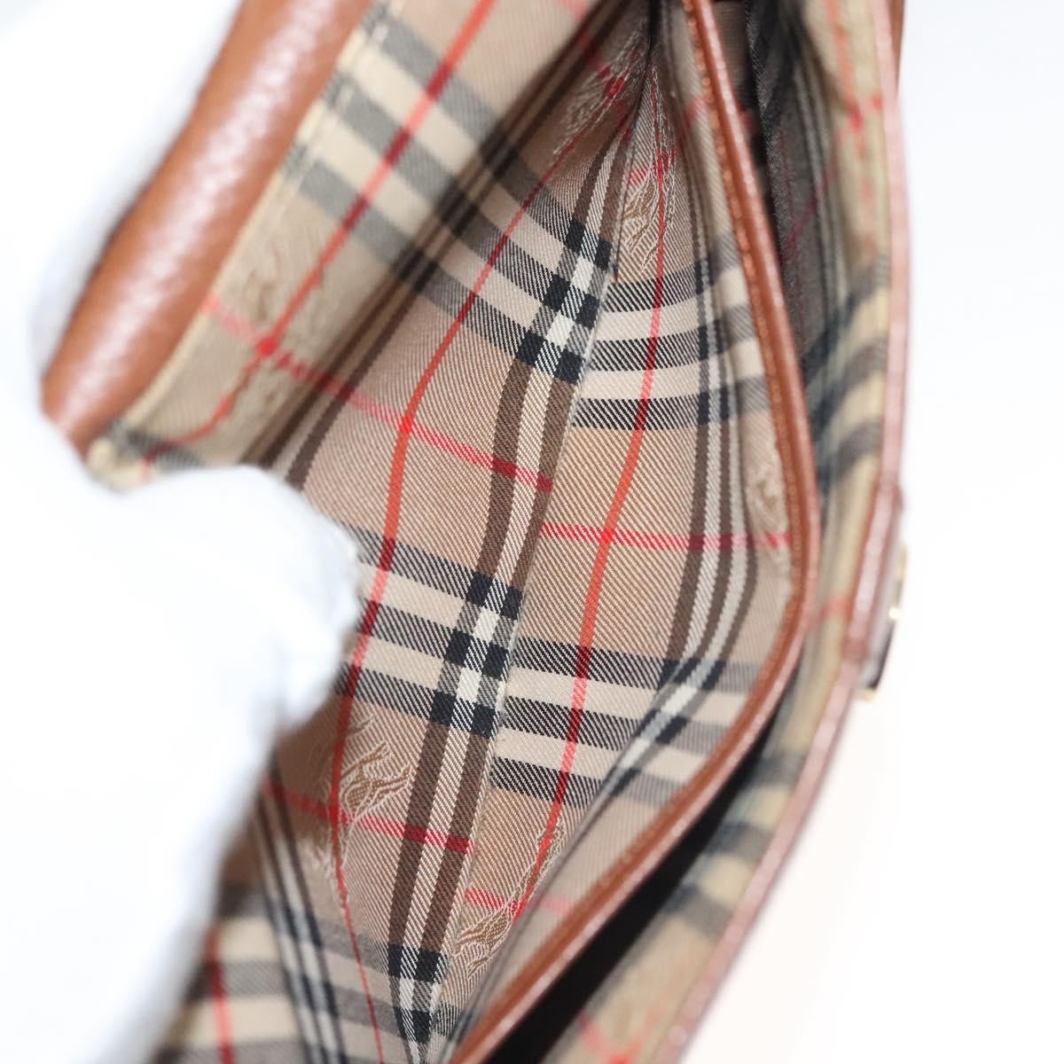 Burberry Flap Shoulder Bag Leather, BROWN, LEATHER, Shoulder bag