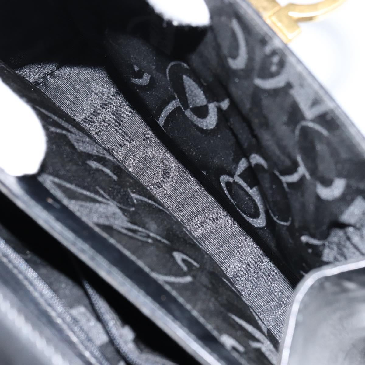 Salvatore Ferragamo Gancini Convertible Top Handle Bag Leather, BLACK, LEATHER, Handbag