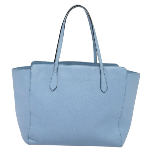 Gucci Swing Tote Leather, BLUE, LEATHER, Tote bag