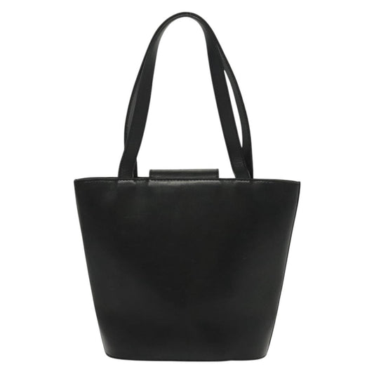 Salvatore Ferragamo Vintage Handbag Leather, BLACK, LEATHER, Handbag