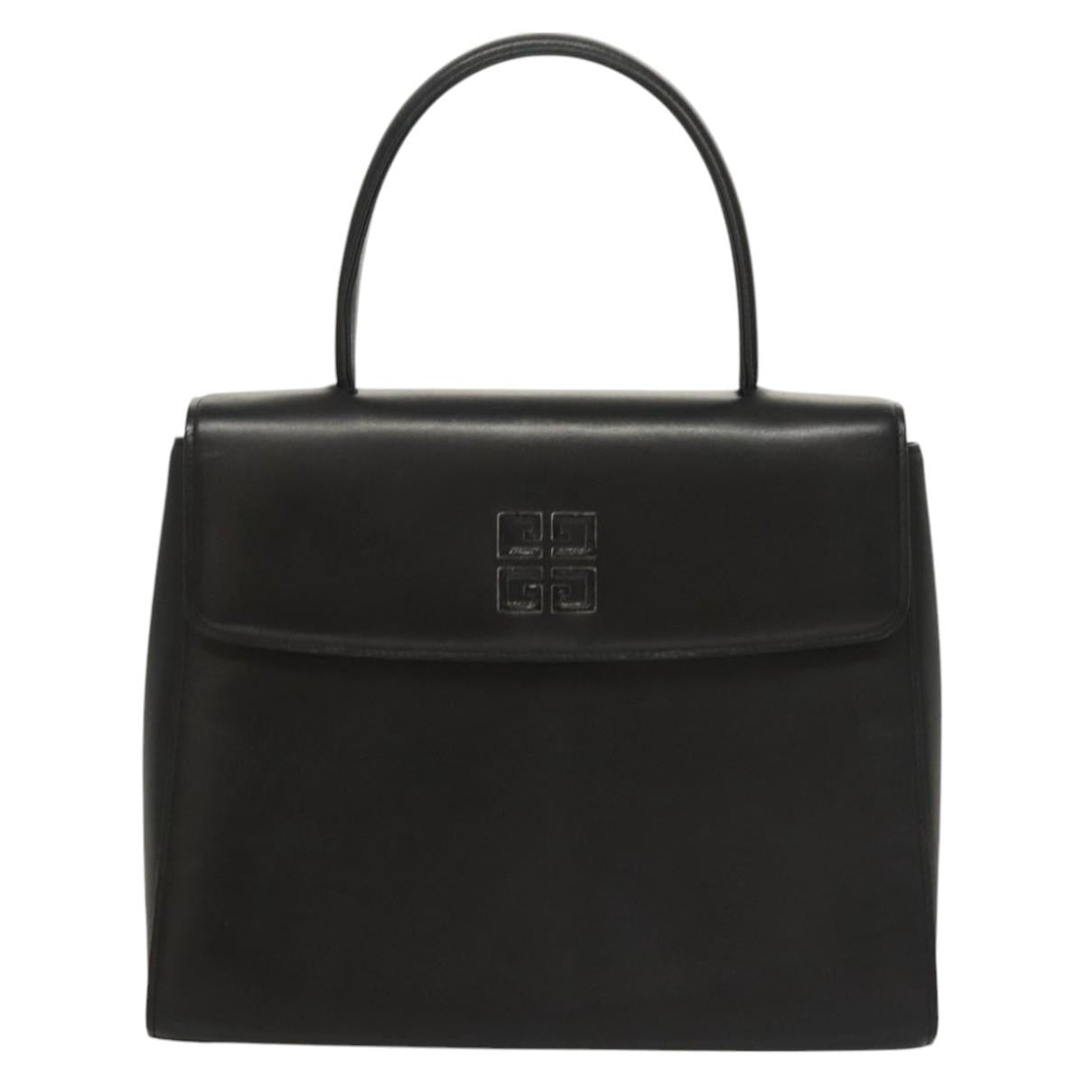 Givenchy Vintage 4G handbag Leather, BLACK, LEATHER, Handbag