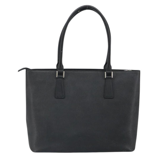 Burberry Vintage tote bag Leather, BLACK, LEATHER, Tote bag