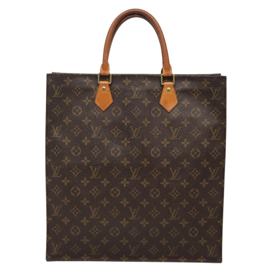 Louis Vuitton Sac Plat Bag Monogram Canvas, BROWN, CANVAS, Handbag