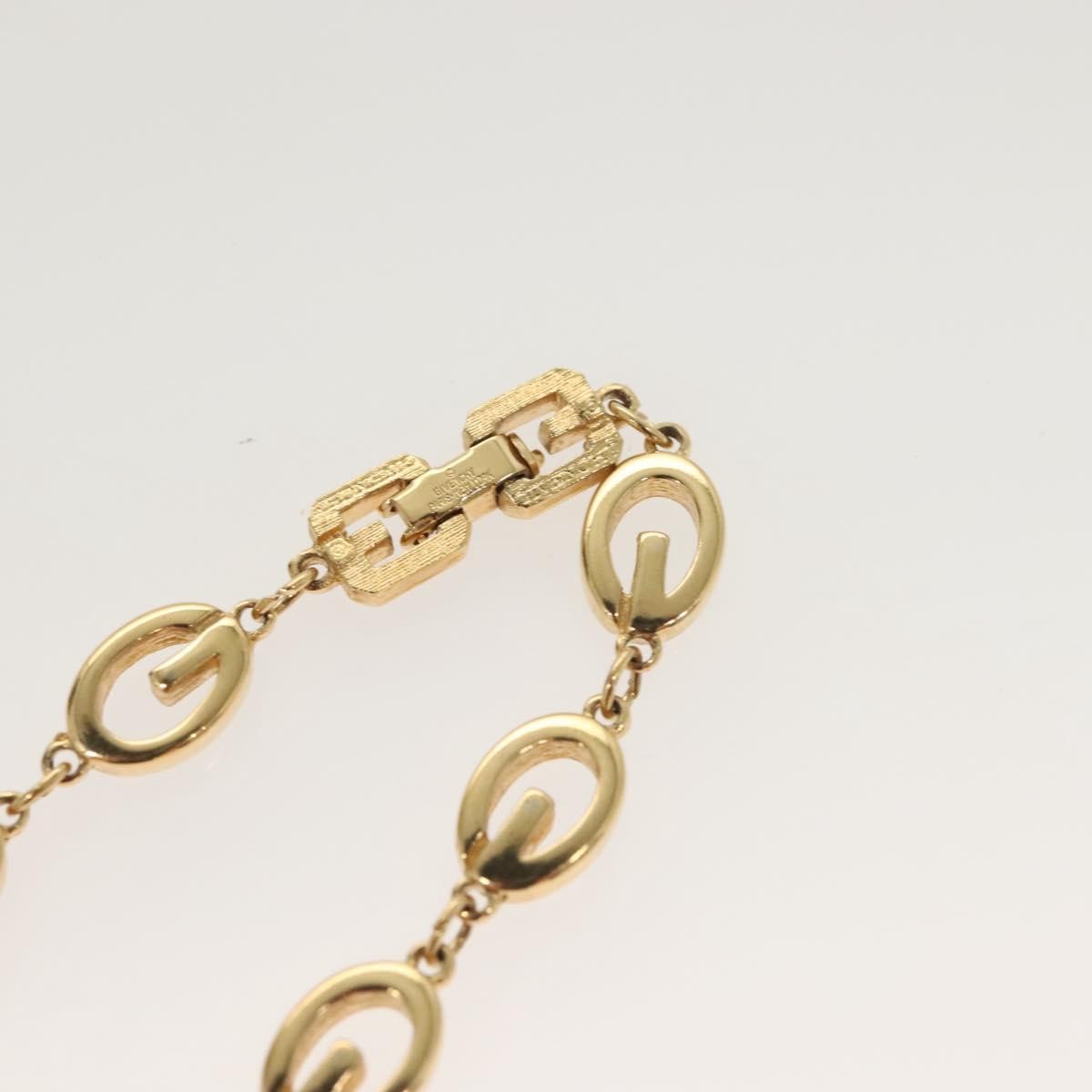 Givenchy Logo G Necklace Gold Plated, GOLD, METAL, Necklace
