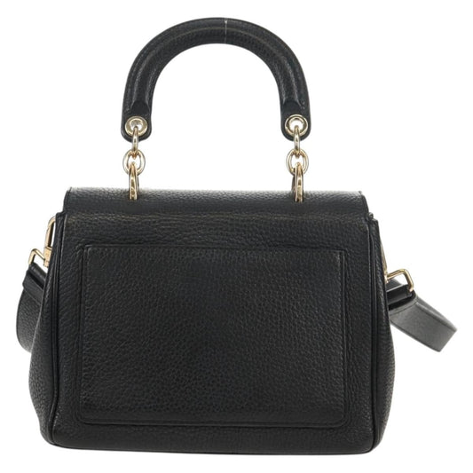 Christian Dior Lady Dior Bag Leather, BLACK, LEATHER, Handbag