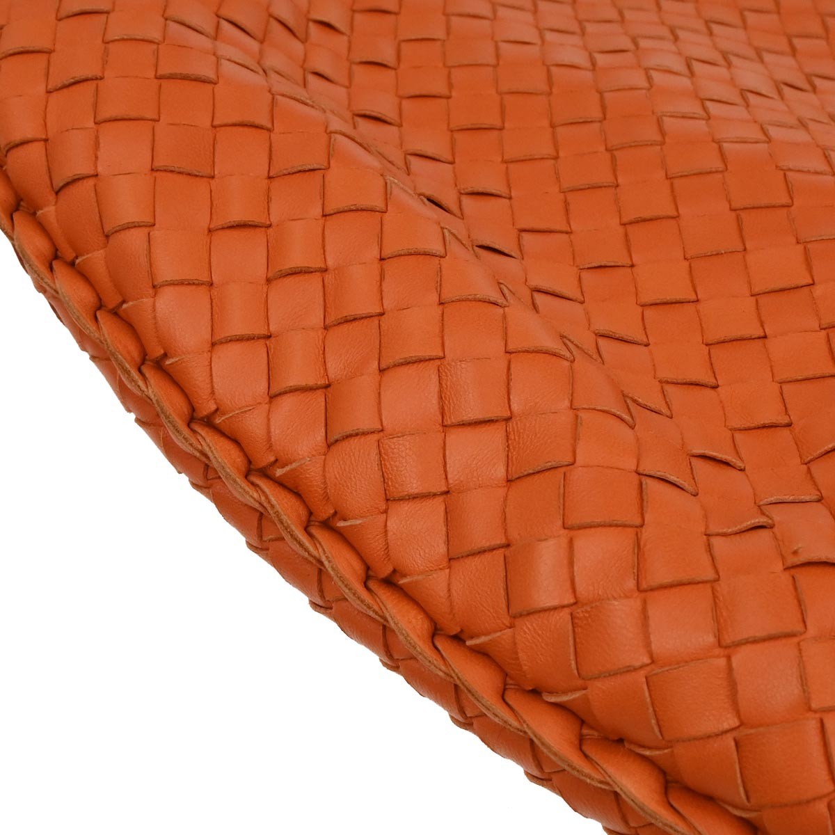 Bottega Veneta Hop Hobo Intrecciato Leather, ORANGE, LEATHER, Handbag