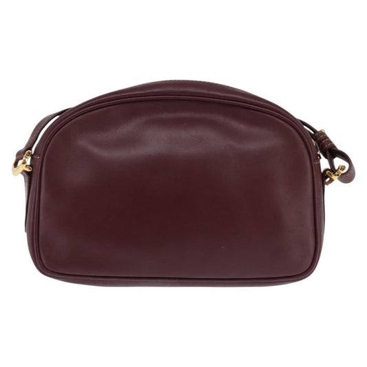 cartier Must de Cartier Shoulder Bag Leather, BURGUNDY, LEATHER, Shoulder bag