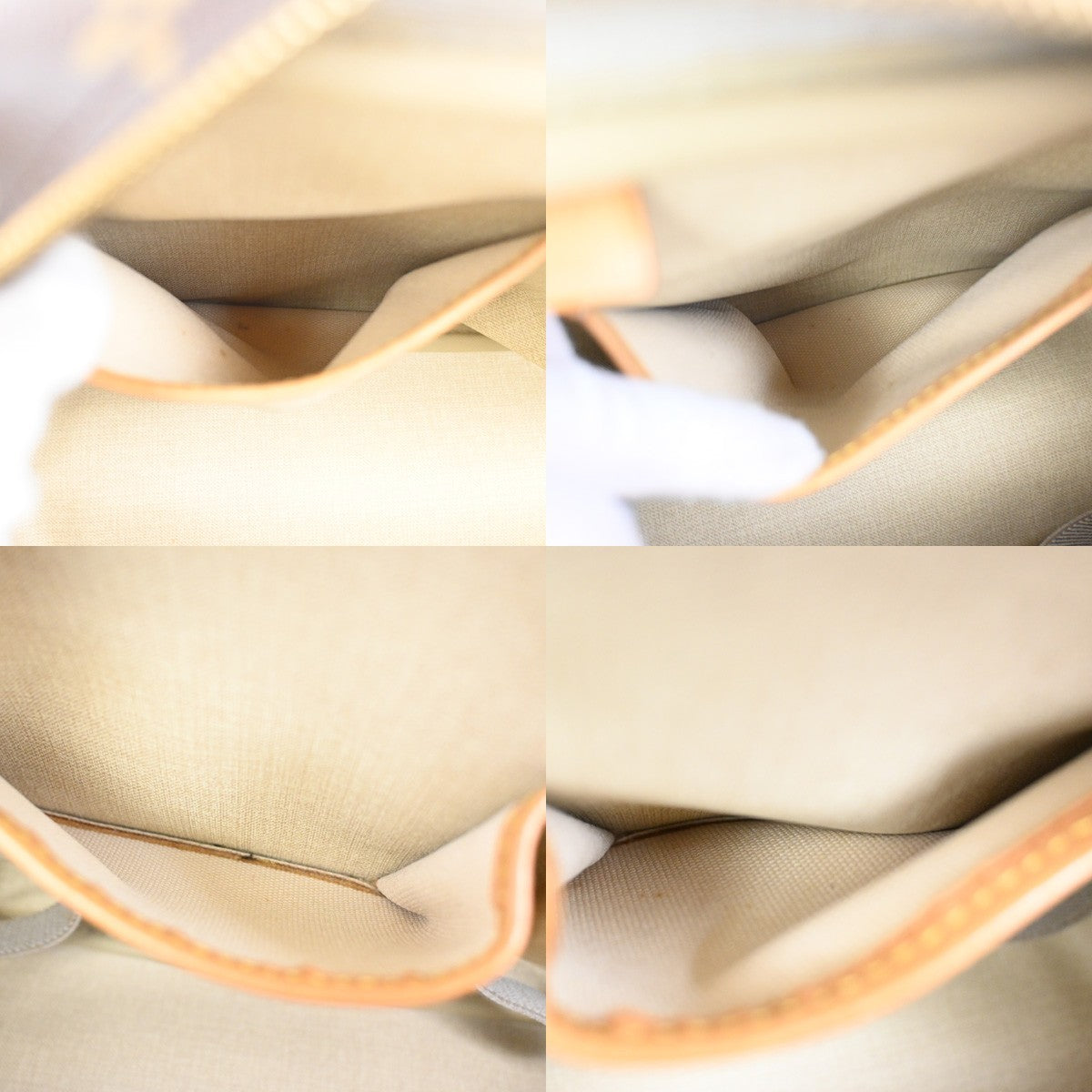 Louis Vuitton Deauville Handbag Monogram Canvas, BROWN, CANVAS, Handbag