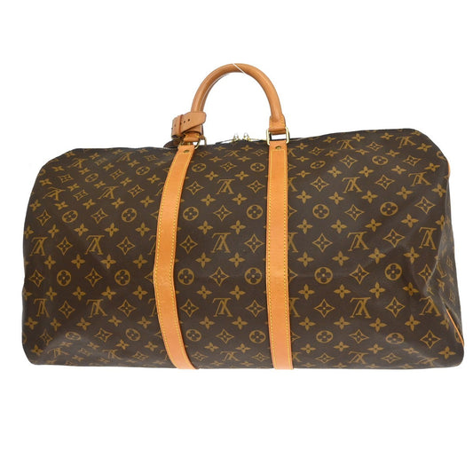 Louis Vuitton Keepall Bag Monogram Canvas, Brown, Canvas, Travel Bag