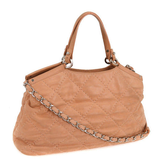 Chanel CC Sea Hit Tote Quilted Iridescent Calfskin, PINK, LEATHER, Tote bag