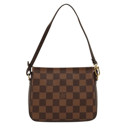 Louis Vuitton Trousse Make Up Bag Damier, BROWN, CANVAS, Clutche & pouche